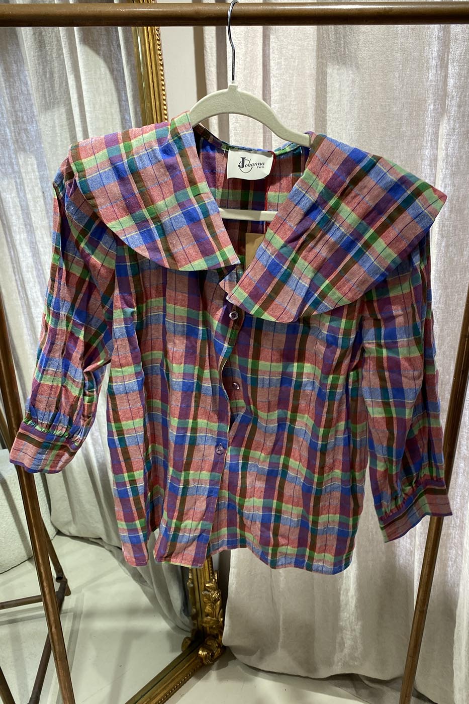 Blouse à carreaux