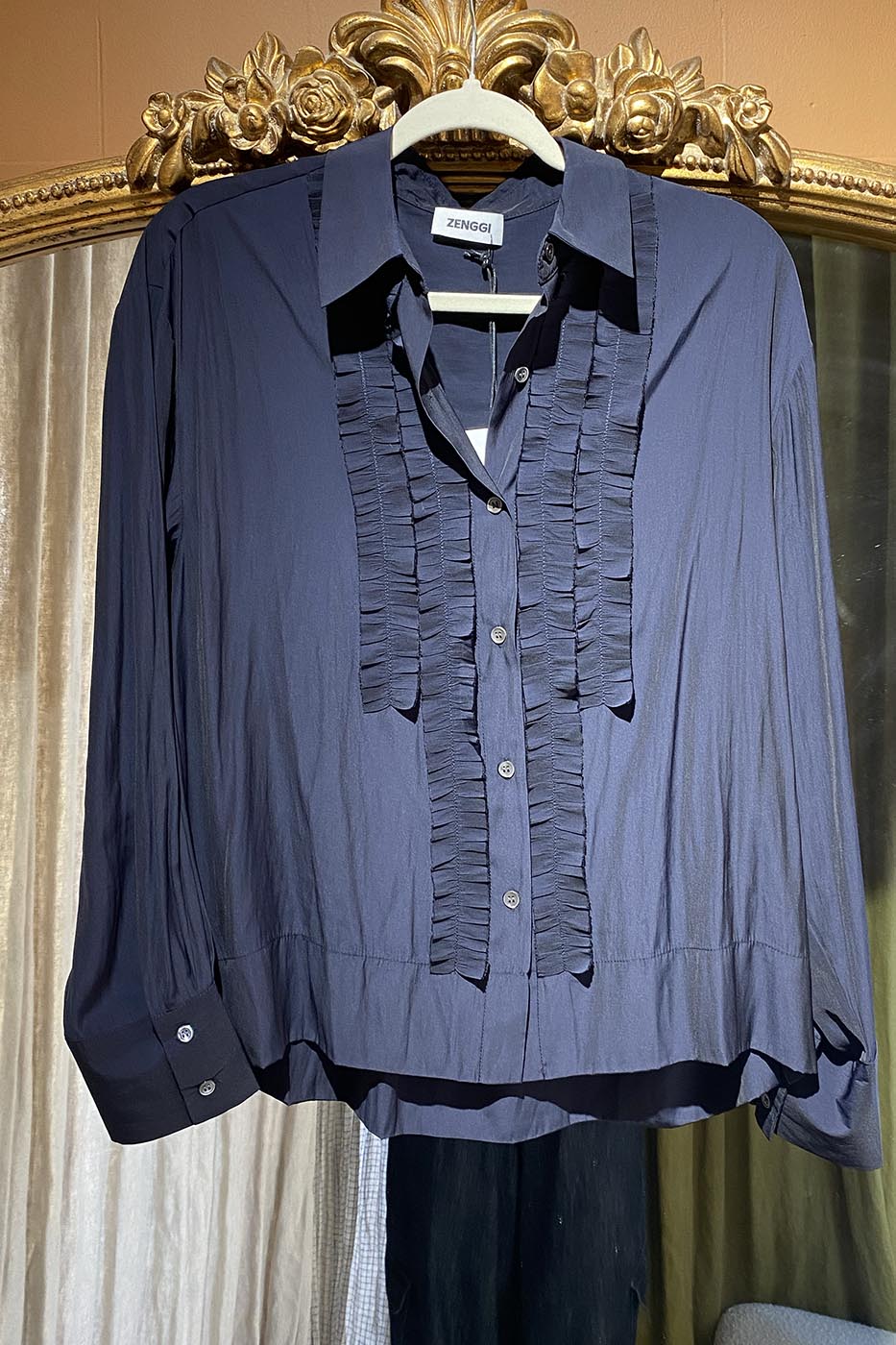 Chemise sleek ruffle