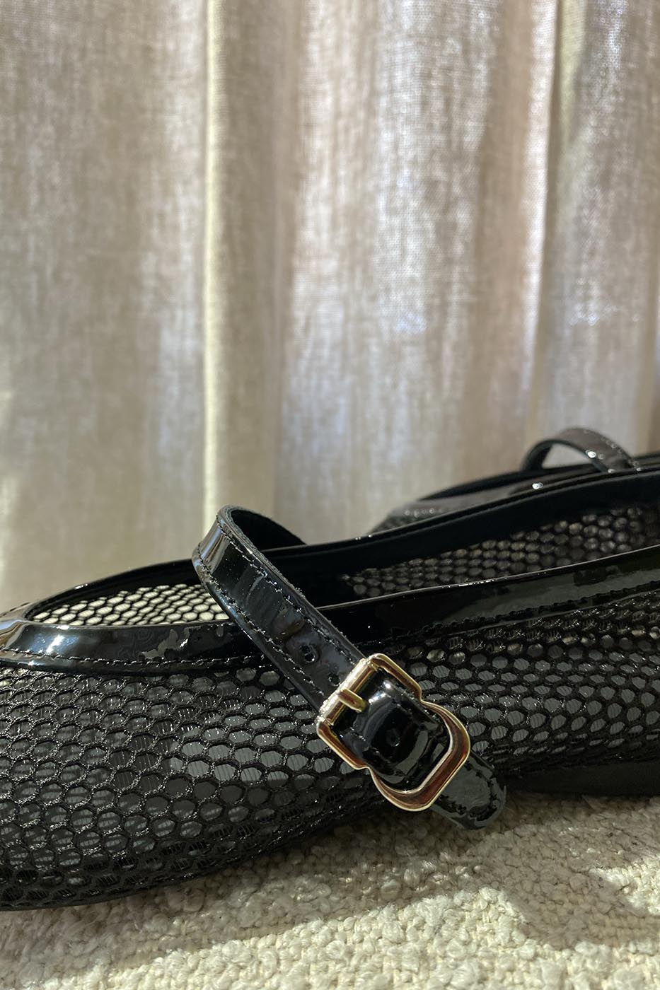 BALETTO MESH - PATENT | BLACK