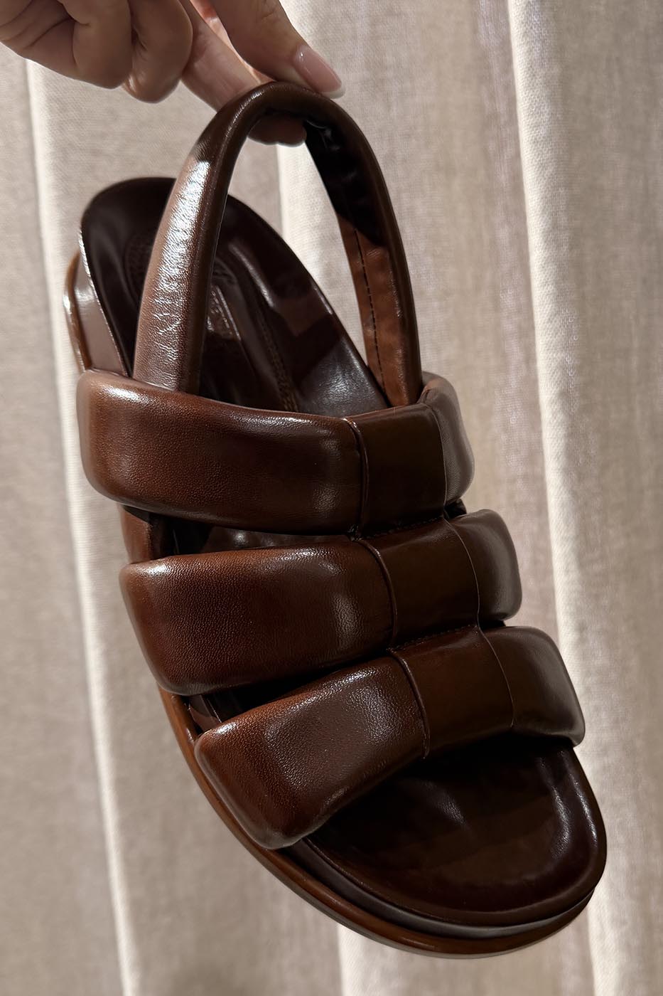 Sandales cognac S208