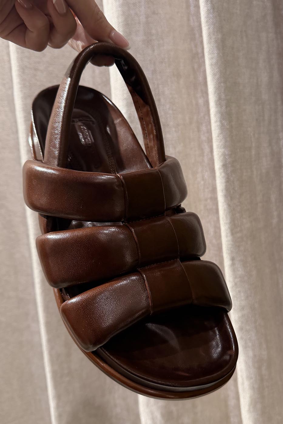 Sandales cognac S208