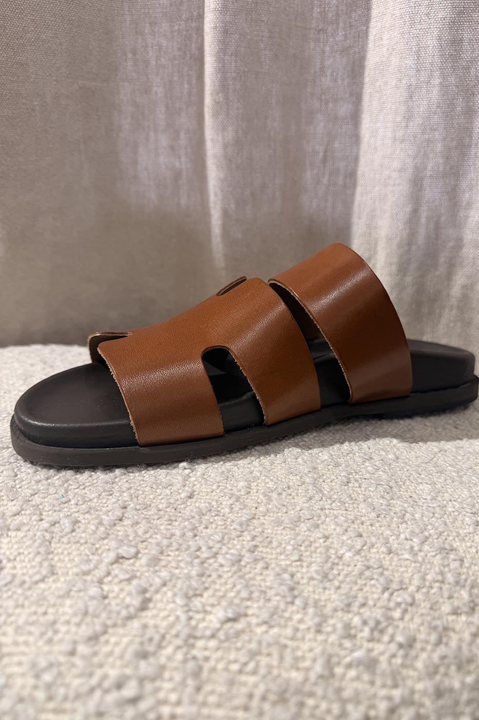 Sandales donna cognac