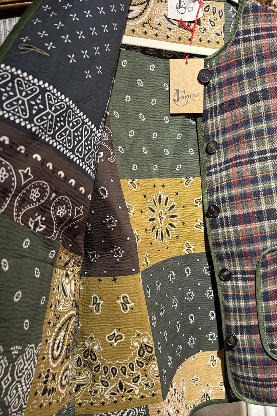 Veste à carreaux Johanna