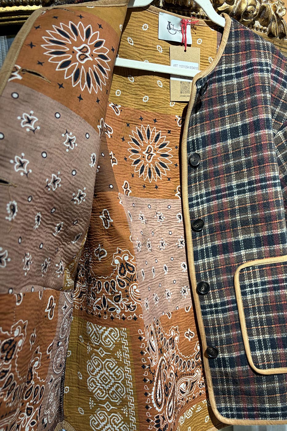 Veste à carreaux Johanna