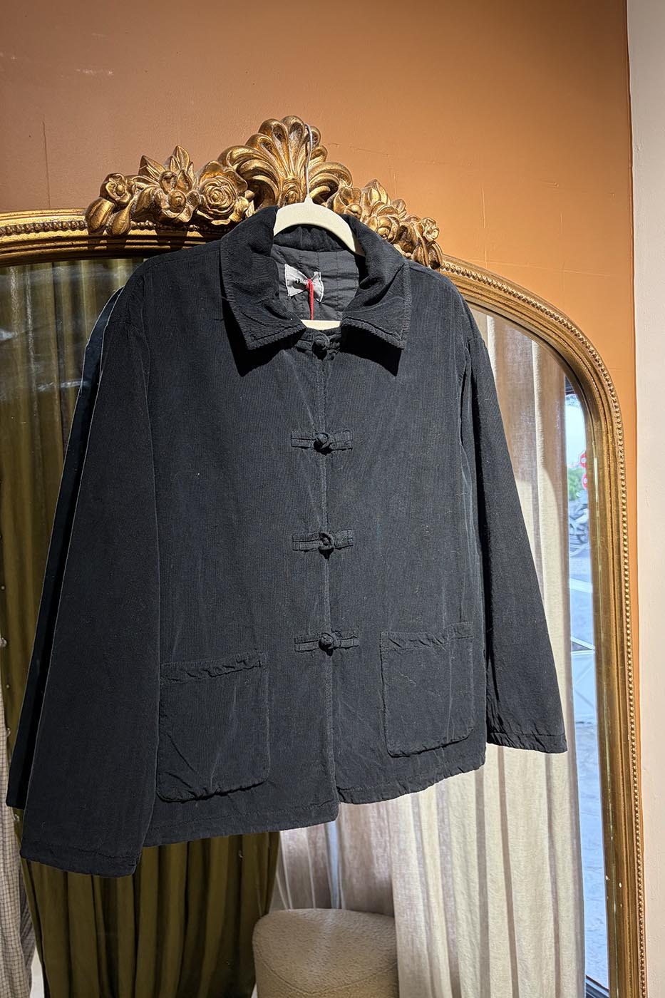 Veste velours matelassé