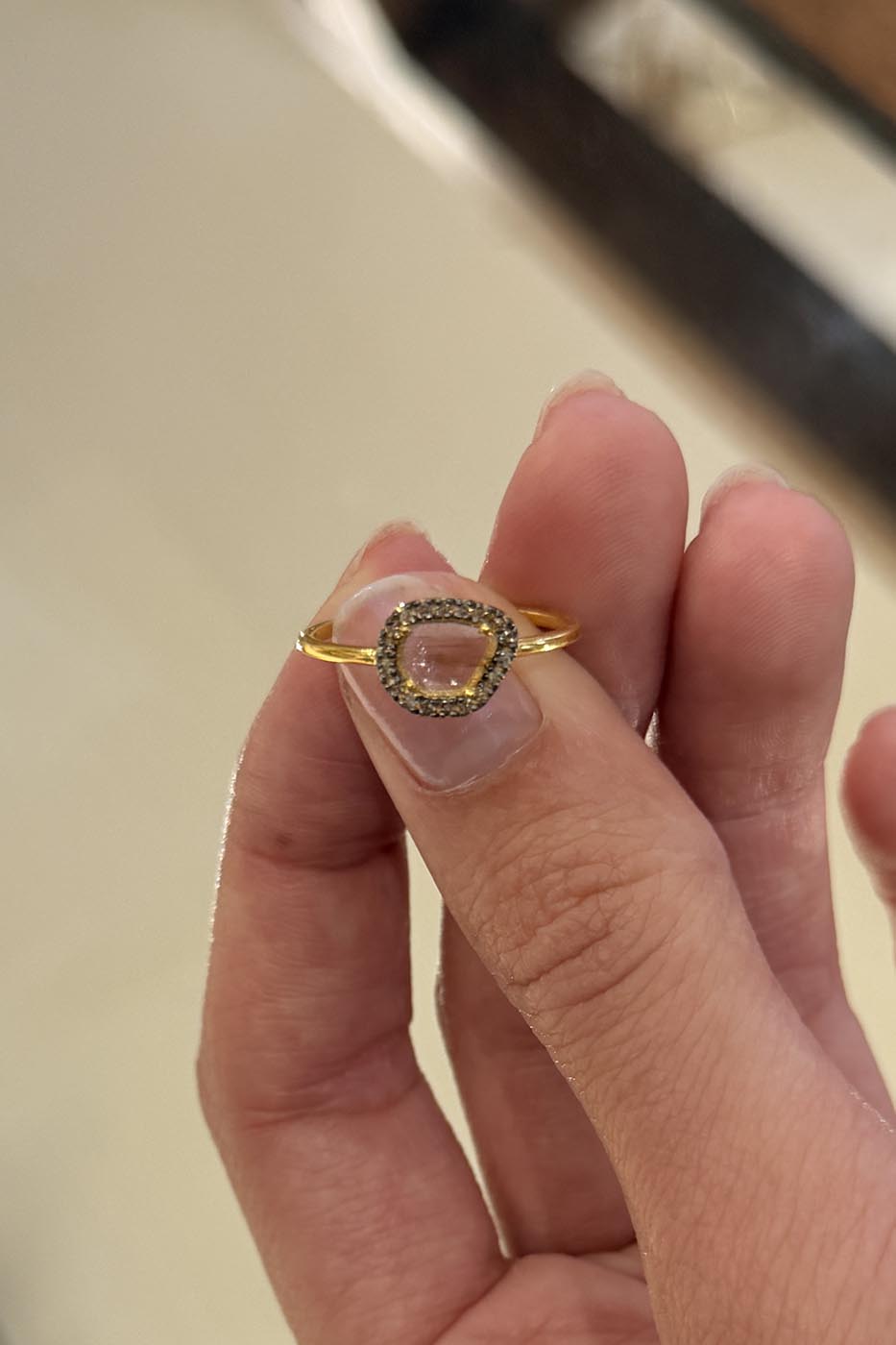 Bague victoria champagne