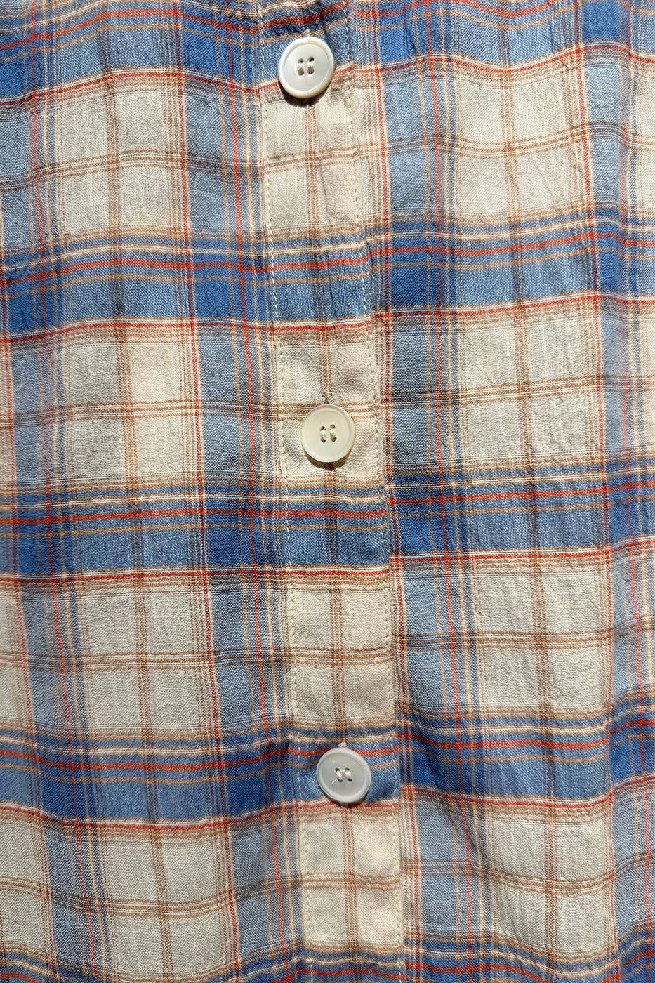 Chemise Penelope blue checked