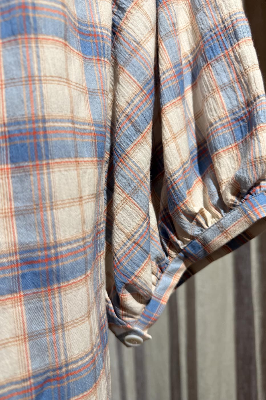 Chemise Penelope blue checked