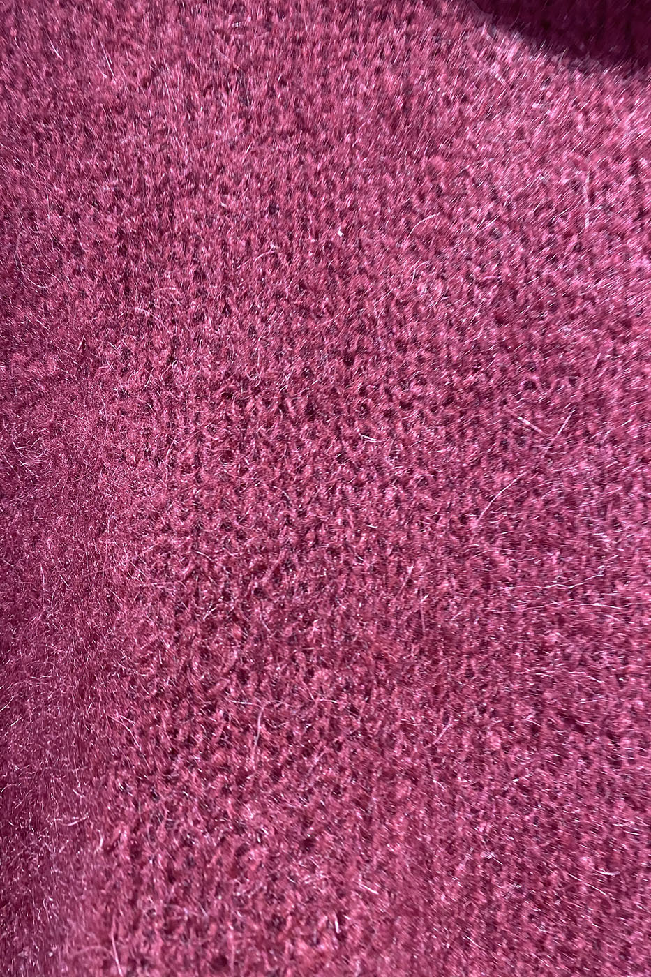 Pull poncho bordeaux