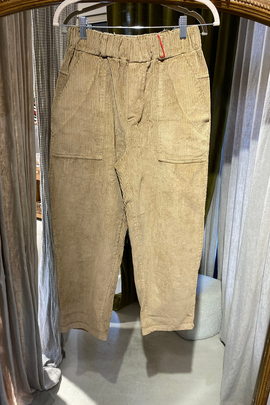 Magic velours beige à Poches