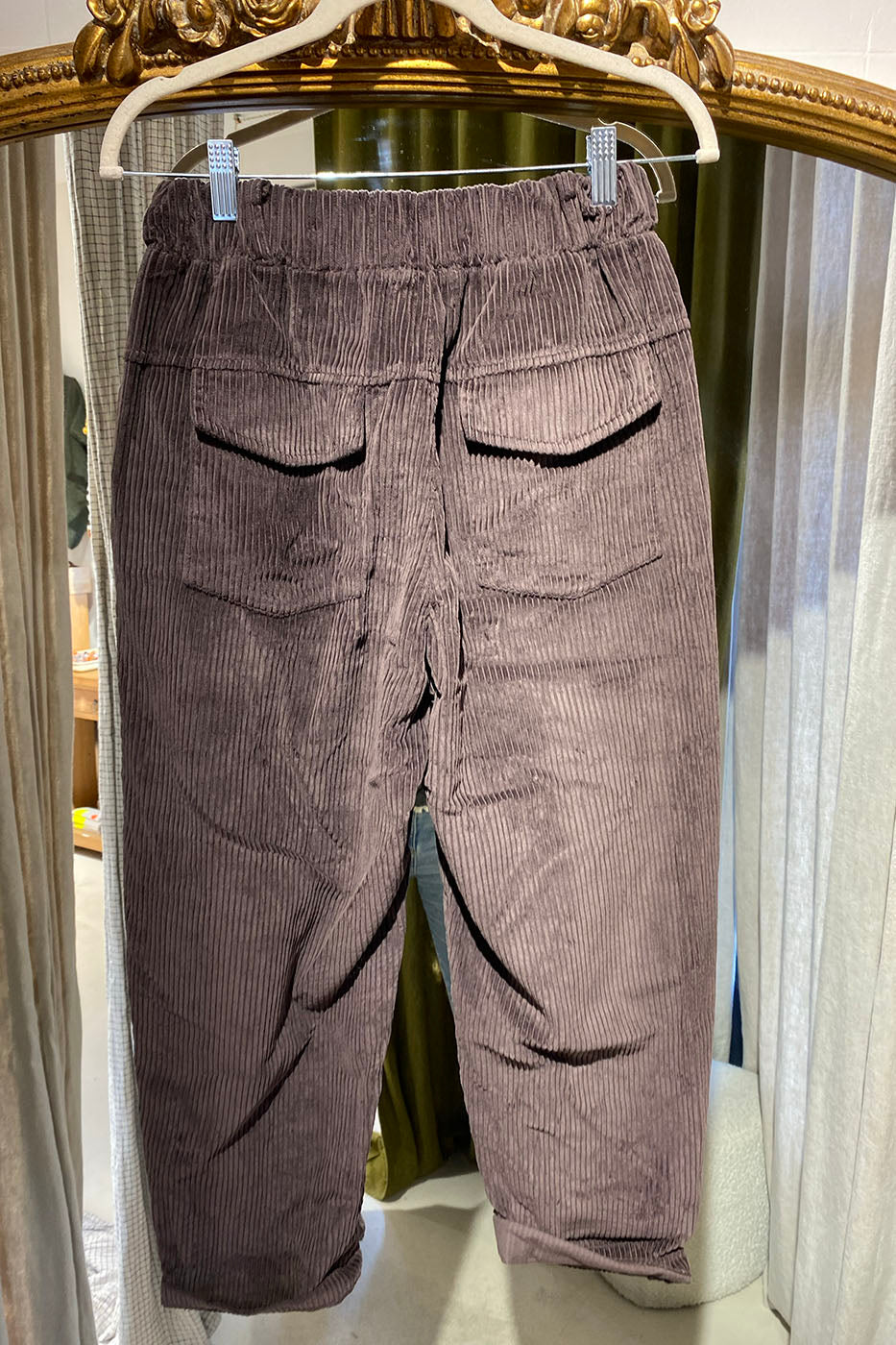 Magic velours marron à Poches