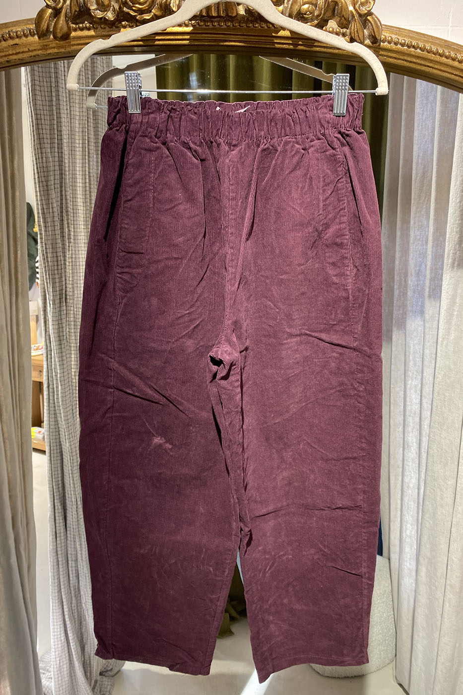 Magic velours fine côte prune