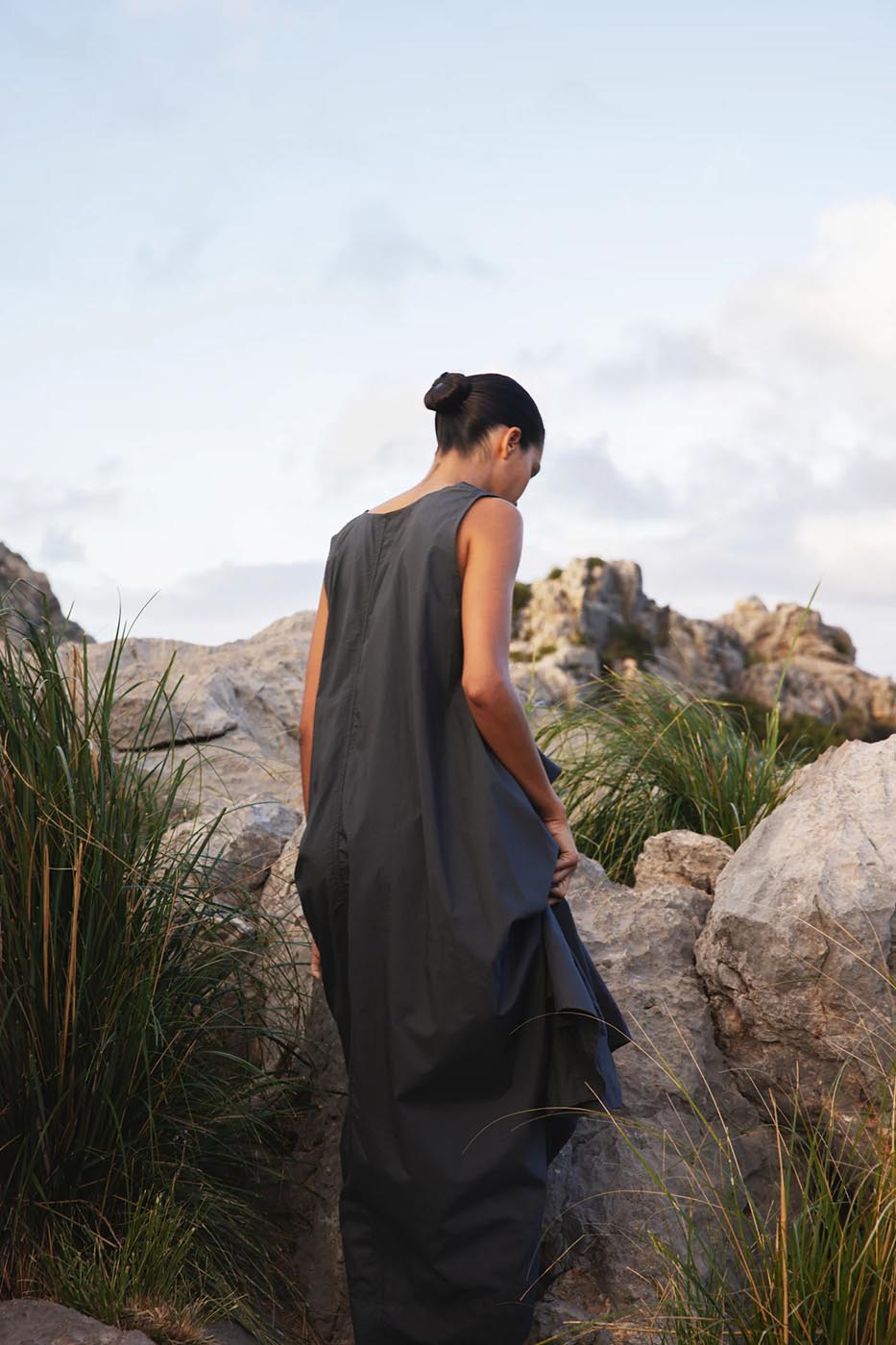 Robe Emmanuelle carbon