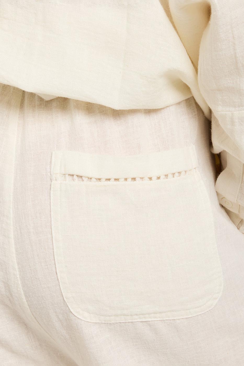 Pantalon large Minorca blanc