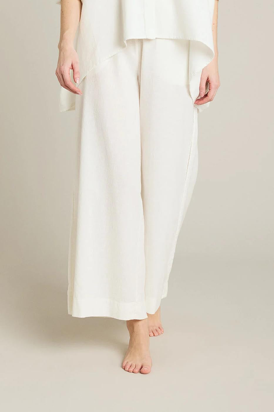 Pantalon large Minorca blanc