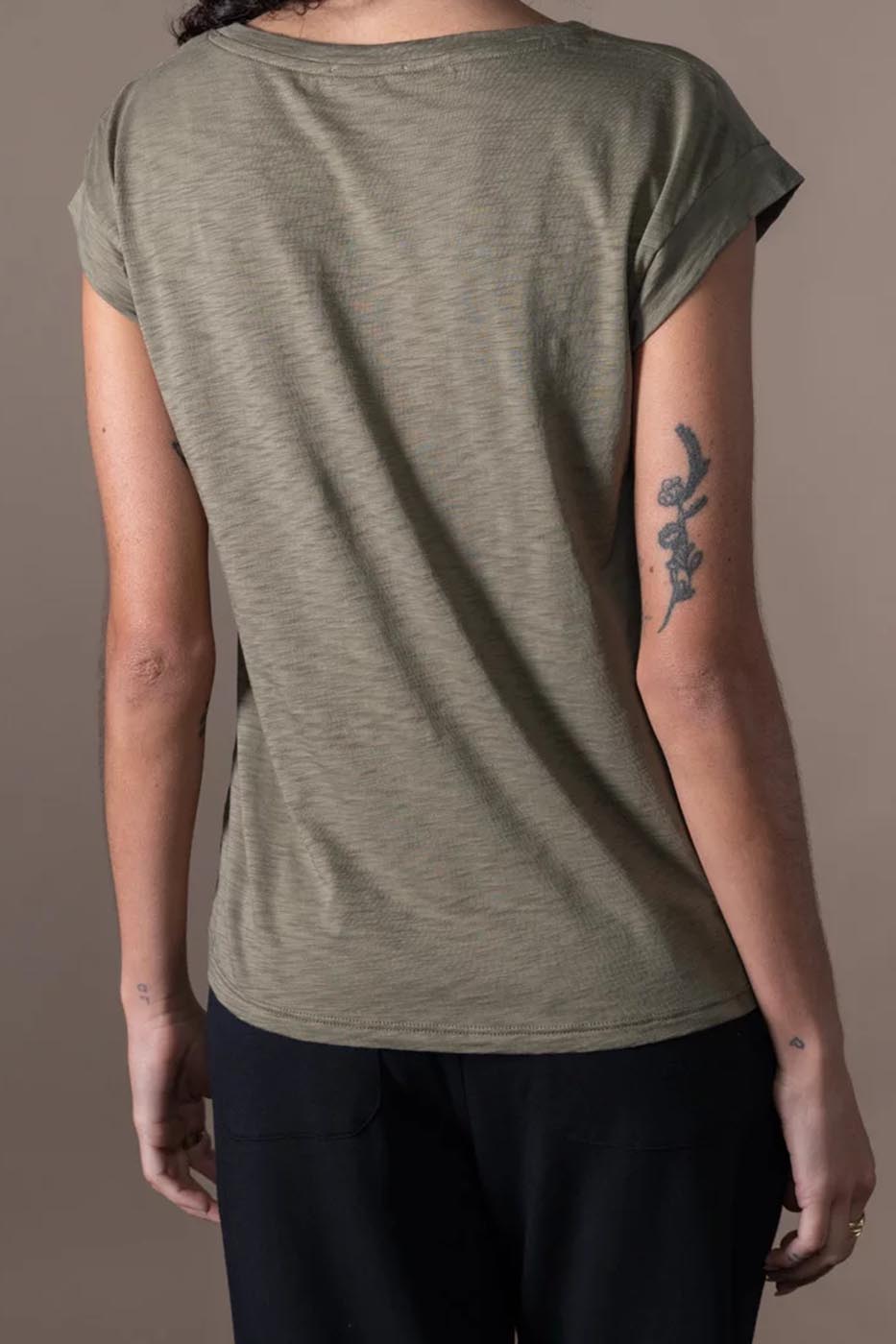 Tee-shirt Noélia olive flamme