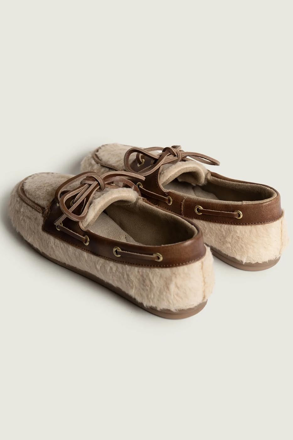 Boat Loafer Alpina | Light taupe/ brown