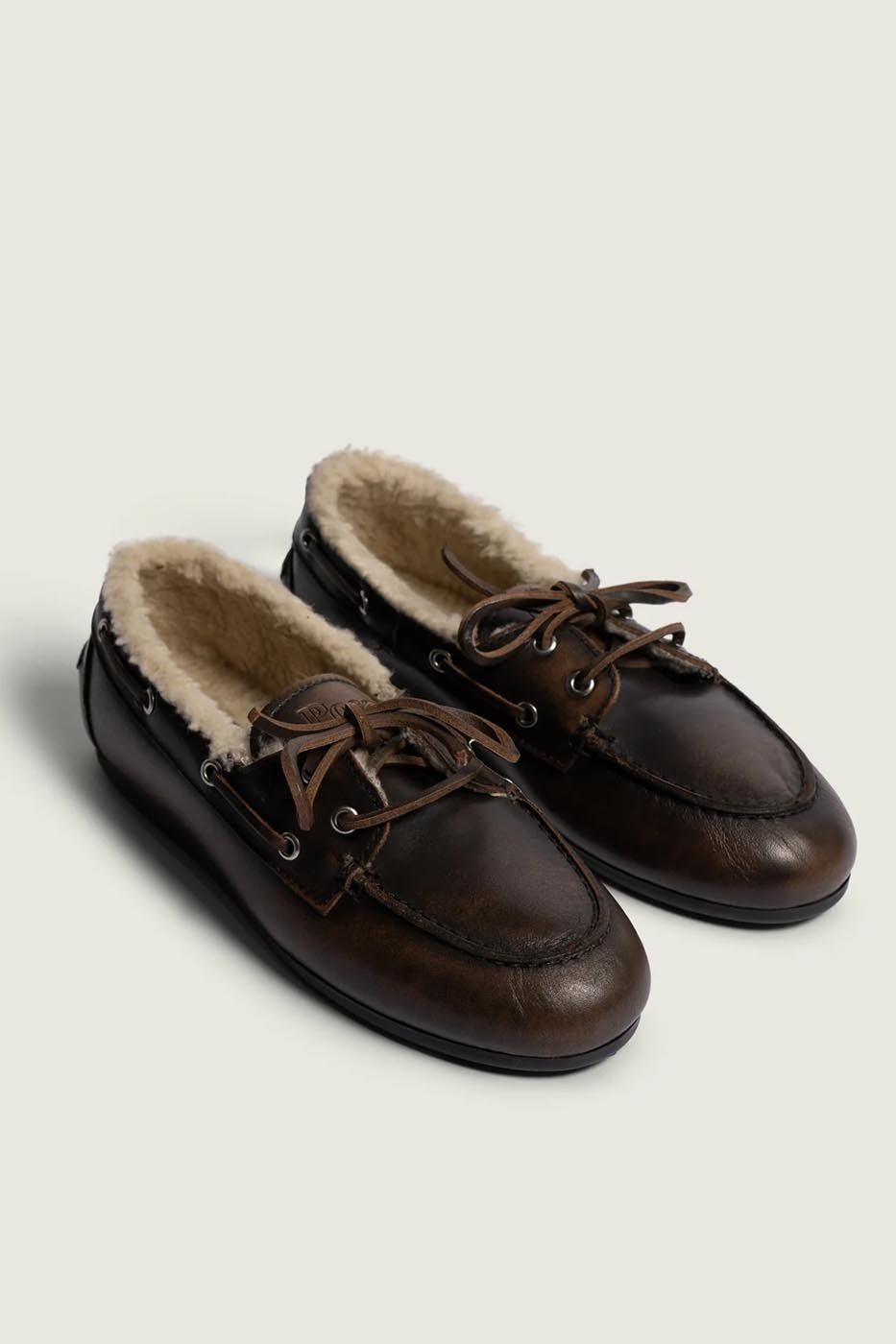Boat Loafer Brushed - Fur | Coffee