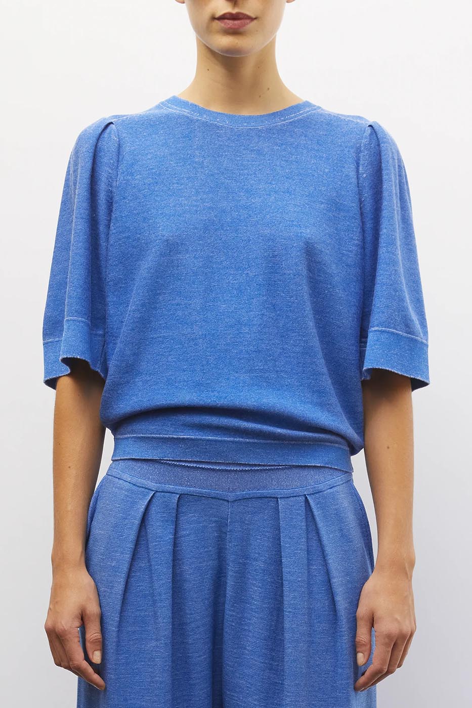 Top tournesol royal blue denim