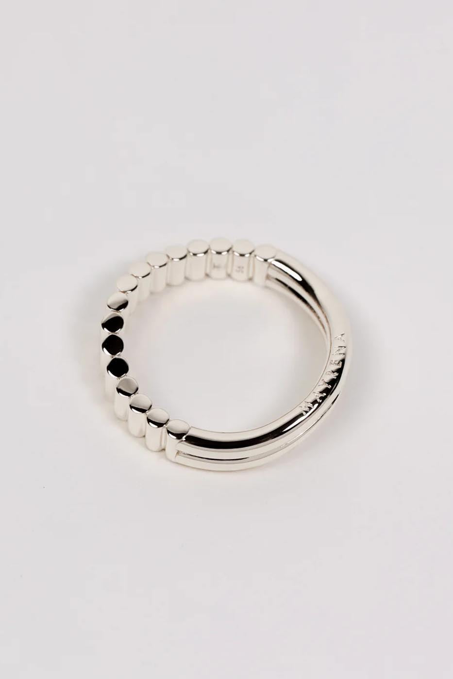 Bague memphis argent