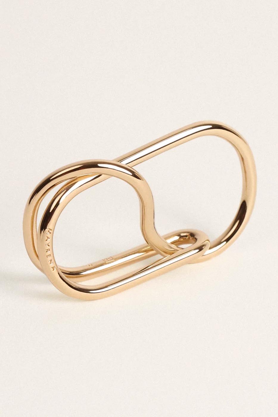 Bague double l'audacieuse