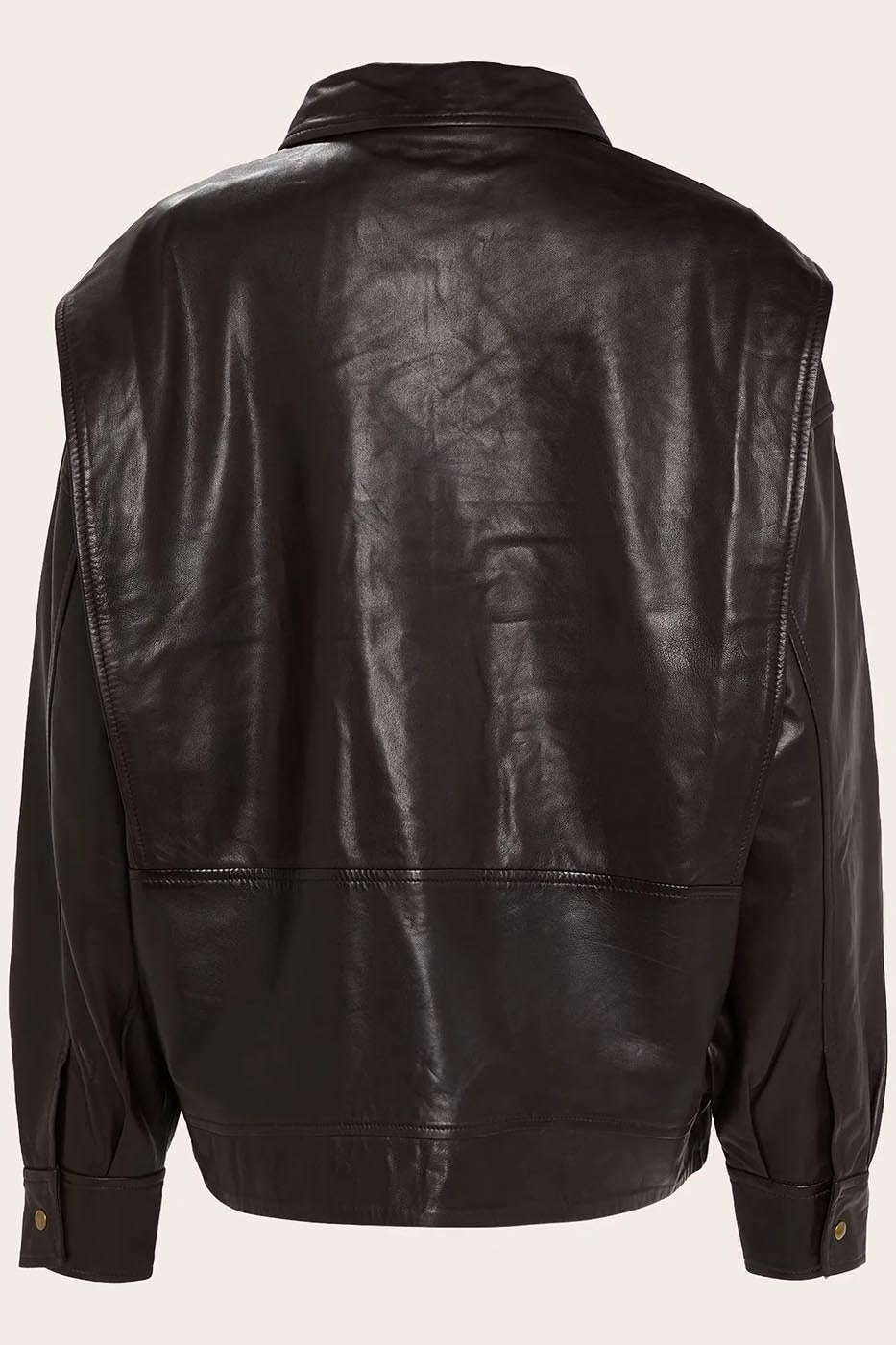 Blouson Edgar Cuir - Marron