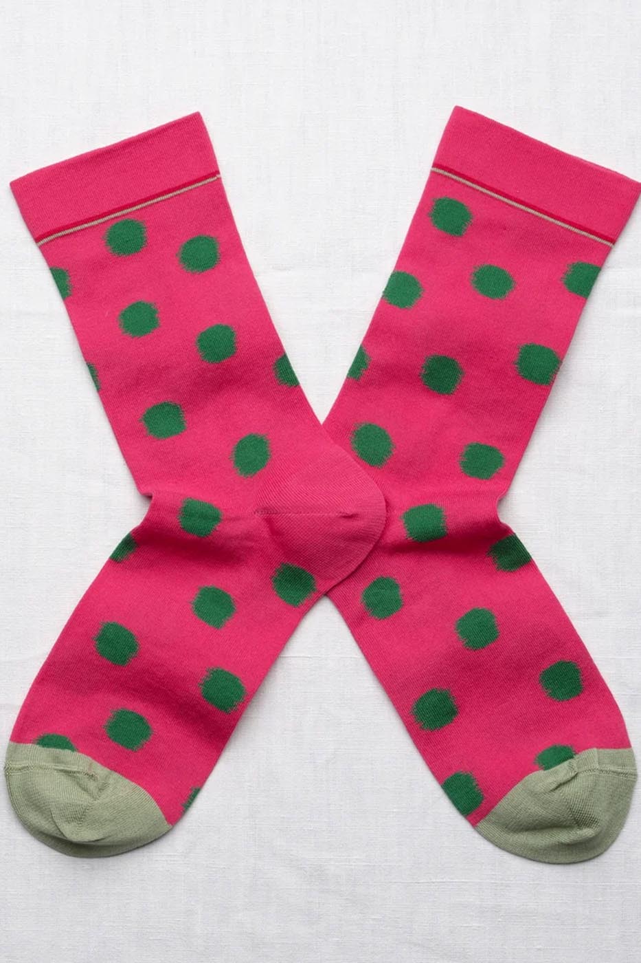 Chaussettes Pois Framboise