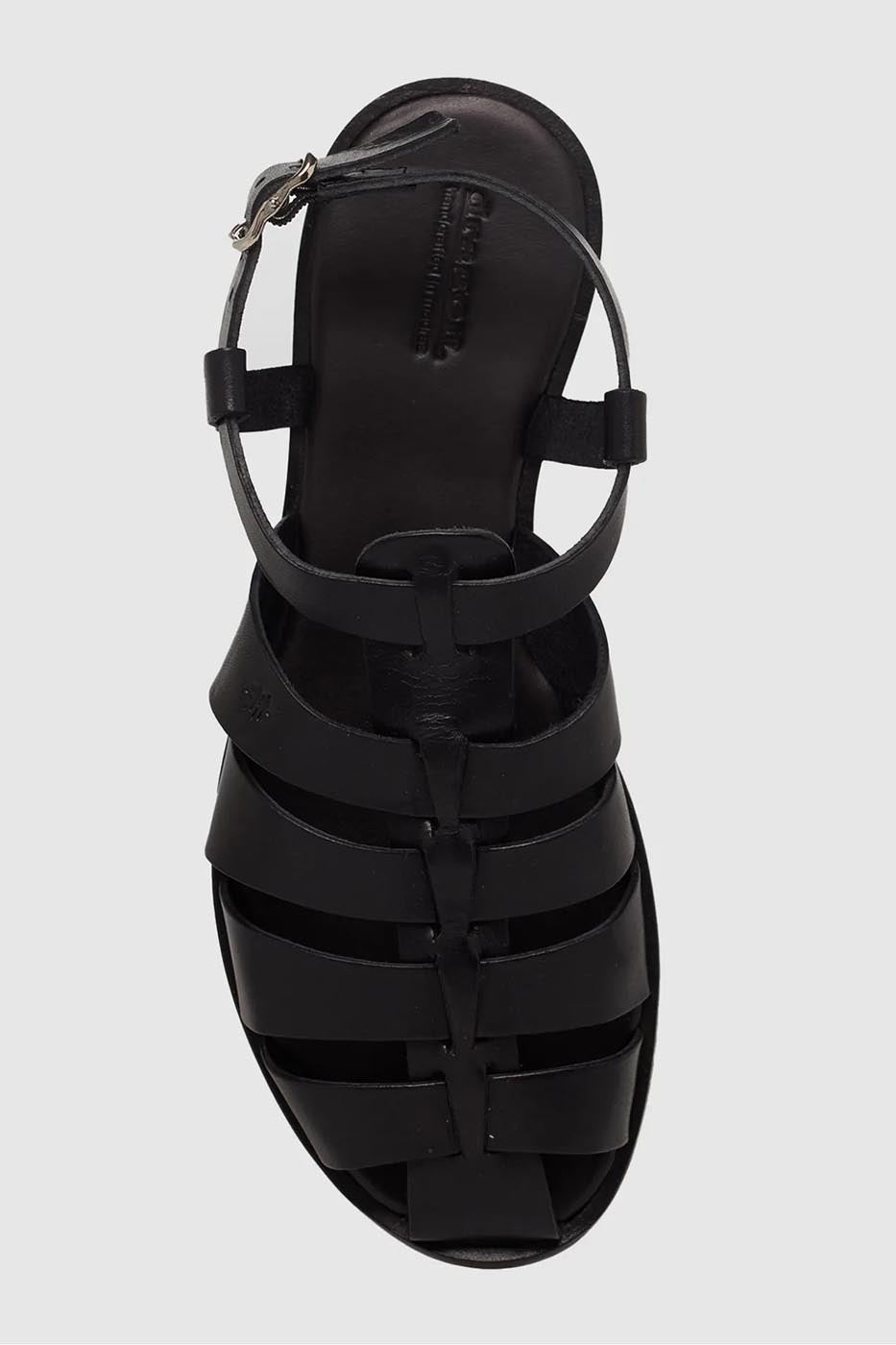 Sandales Pêcheur Cuir Noir