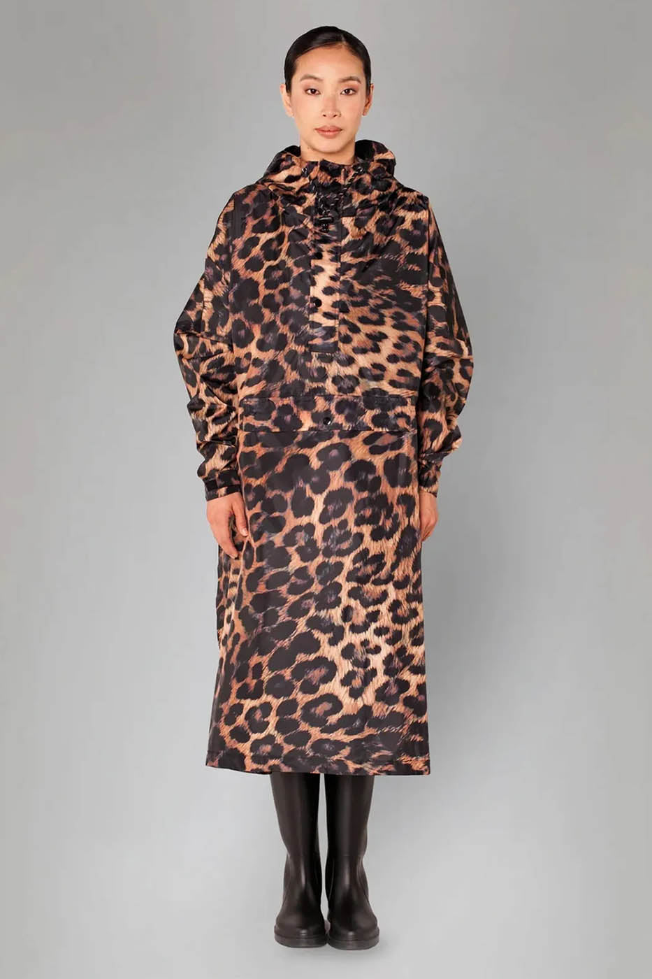 Poncho Rainkiss Dark Léopard