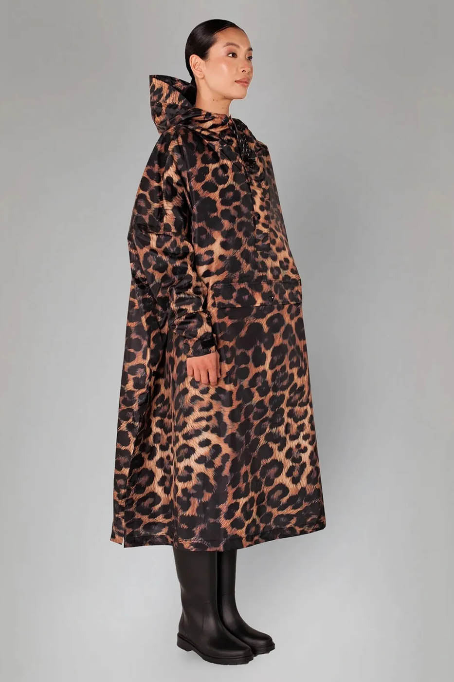 Poncho Rainkiss Dark Léopard